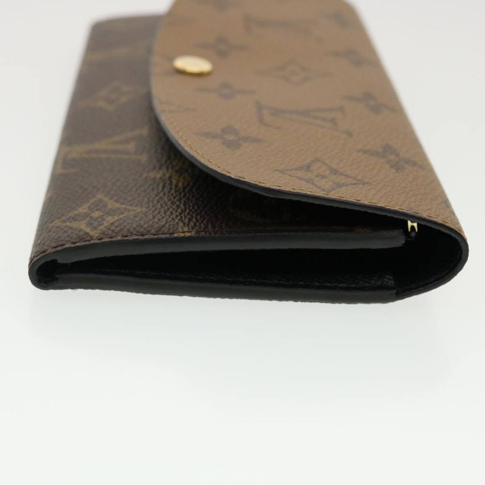 LOUIS VUITTON Monogram Reverse Portefeuille Emily Long Wallet M82157 Auth 40459A - Picture 3 of 16